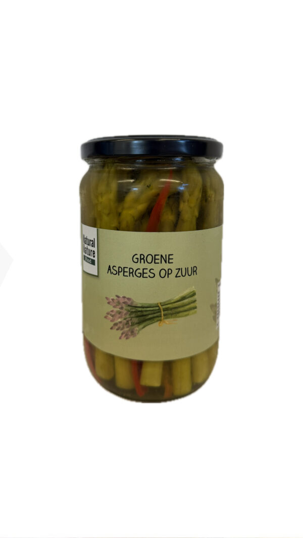Groene asperges zoetzuur